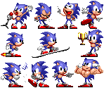 Sonic (Sonic 1-Style, Expanded) - Sonic the Hedgehog Customs