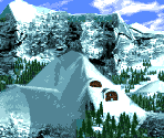 Snow Background - Donkey Kong Country 3: Dixie Kong's Double Trouble