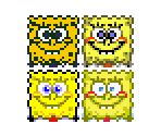 SpongeBob (Super Mario Bros. Crossover Icon-Style) - SpongeBob SquarePants Customs