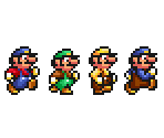 Mario & Luigi (Mario Bros., SMAS-Style) - Mario Customs