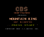 Start Screen - Mountain King (Atari 5200)