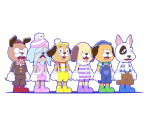 Hexagon and Friends - Osomatsu-san Hesokuri Wars: Battle of the NEETs