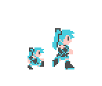 Hatsune Miku (Super Mario Bros. NES-Style) - Vocaloid Customs
