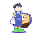 Karamatsu (Akatsuka TV: Hexagon and Friends {Suit Actors}) - Osomatsu-san Hesokuri Wars: Battle of the NEETs