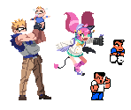 Berserker, Kebako, Alex and Ryan - River City Girls 2