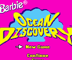 Title Screen - Barbie: Ocean Discovery