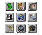 Buttons - Sim City 2000