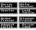 Enemies & Bosses Name Plates (GER, ENG) - Final Fantasy Mystic Quest / Mystic Quest Legend