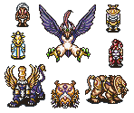 Enemies & Bosses (Overworld) - Arabian Nights: Sabaku no Seirei Ou (JPN)