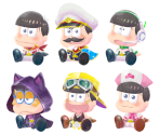 Plushies (Spaceship Crew) - Osomatsu-san's Casual Neet Sugoroku Journey