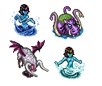 Underground Lake Enemies - Arabian Nights: Sabaku no Seirei Ou (JPN)