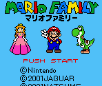 Logos & Title Screen - Jaguar Mishin Sashi Senyou Soft: Mario Family / Mario Family (JPN)