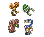 Lava Cave Enemies - Arabian Nights: Sabaku no Seirei Ou (JPN)