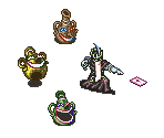 Ifrit's Castle / Gaia's Realm Enemies - Arabian Nights: Sabaku no Seirei Ou (JPN)