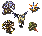 Castle of Darkness / Silver Shrine Depths Enemies - Arabian Nights: Sabaku no Seirei Ou (JPN)