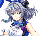 Sakuya Izayoi (Horned Rabbit Silver Juggler) - Touhou LostWord