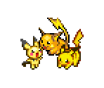 Pichu, Pikachu & Raichu - Pokémon Ranger 2: Shadows of Almia