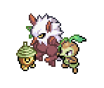 Seedot, Nuzleaf & Shiftry - Pokémon Ranger 2: Shadows of Almia