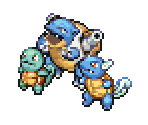 Squirtle, Wartortle & Blastoise - Pokémon Ranger 2: Shadows of Almia
