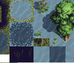 Spirit Forest Tileset - Tales of Phantasia (JPN)