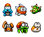 Seagull Bay Enemies - The Legendary Starfy 2 (JPN)