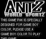 Game Boy Error Message - Antz World Sportz