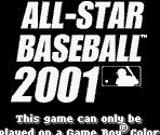 Game Boy Error Message - All Star Baseball 2001