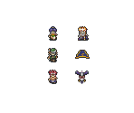 Ifrit, Shukran, Harty, Magic Carpet & Roc (World Map) - Arabian Nights: Sabaku no Seirei Ou (JPN)