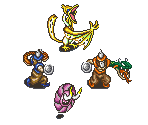 World Map Area C Enemies - Arabian Nights: Sabaku no Seirei Ou (JPN)