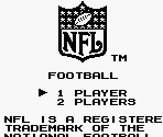Introduction, Title Screen & Select Screens - NFL Football