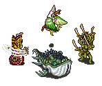 World Map Area J Enemies - Arabian Nights: Sabaku no Seirei Ou (JPN)