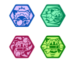 Technique Hexagons Icons - Kirby's Return to Dream Land Deluxe