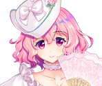 Yuyuko Saigyouji (White Snow and White Cherry Blossoms) - Touhou LostWord