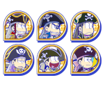 Set Icons (Pirates) - Osomatsu-san Hesokuri Wars: Battle of the NEETs