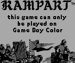 Game Boy Error Message - Rampart (GBC)