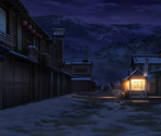Human Village (Night, Snow) - Touhou LostWord