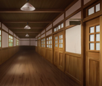 Hakurei School Hallway - Touhou LostWord