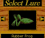 Lure Selection Screen - Zebco Fishing!