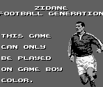 Game Boy Error Message - Zidane Football Generation