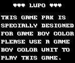 Game Boy Error Message - Fix & Foxi: Episode 1: Lupo
