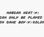 Game Boy Error Message - NASCAR Heat