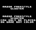 Game Boy Error Message - Razor Freestyle Scooter