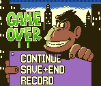 Game Over Screen - Donkey Kong