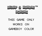Game Boy Error Message - Ready 2 Rumble Boxing