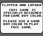Game Boy Error Message - Flipper & Lopaka