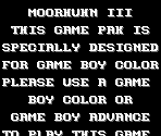 Game Boy Error Message - Moorhuhn 3: ...Es Gibt Huhn! (PAL)