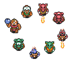 Hinox, Eyegore, Zazak, Lynel & Goriya - The Legend of Zelda: A Link to the Past
