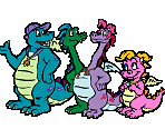 Backgrounds, Buttons, and Stickers - The Dragon Games