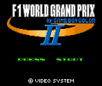Introduction - F1 World Grand Prix II for Game Boy Color