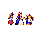 Princess Cherry, Princess Sherry and King Zephyrus - Sparkster: Rocket Knight Adventures 2